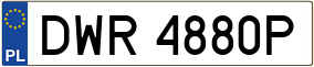 Trailer License Plate
